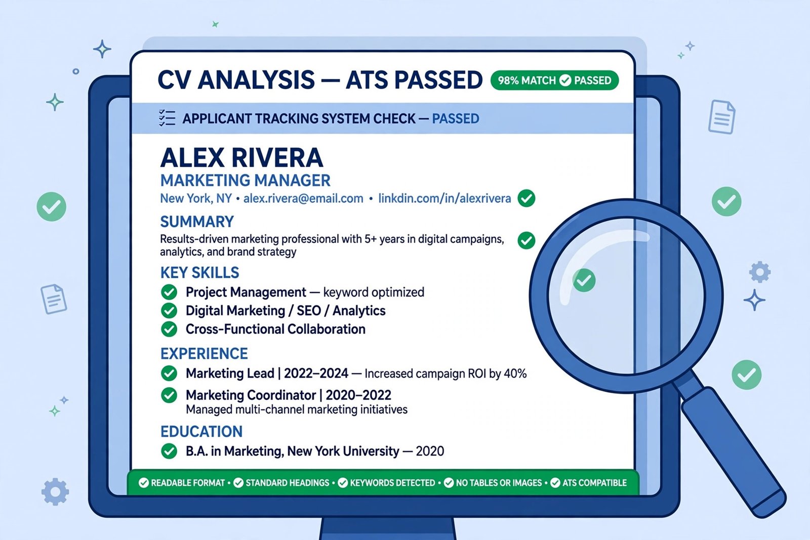 how to write a CV that passes applicant tracking systems