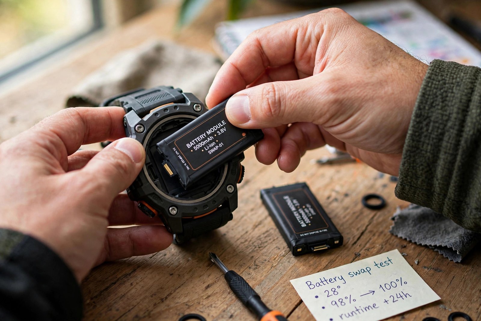 CD55 Ultra Max Android smartwatch with replaceable battery